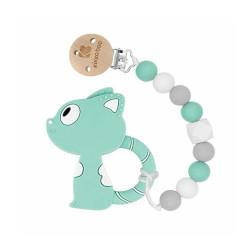 بند پستانک و دندانگیر طرح گربه کیکابو